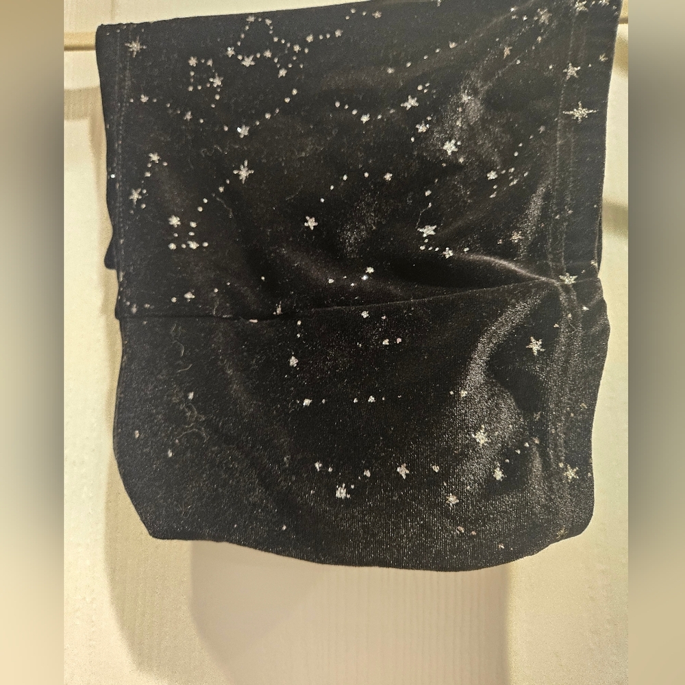 SHEIN Velvet Star Constellation Tube Top